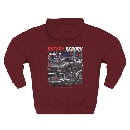 Mazda RX-7 Rotary Coupe Fleece Hoodie — JDM Racing Graphic | MPM Tuning Design