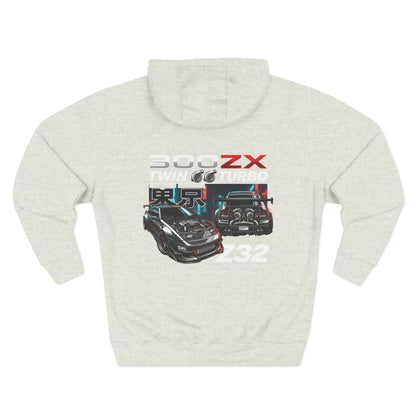 Datsun 300ZX Racing Hoodie — Retro JDM Car Graphic Fleece | MPM Tuning Design