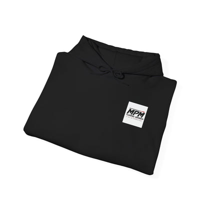 Car Parts Hoodie — Stacked Wheels &amp; Engine Graphic Sweatshirt | MPM Tuning Design