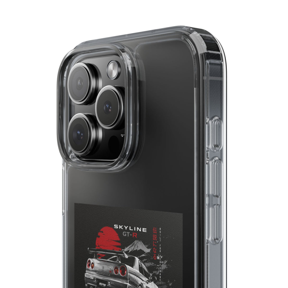 Clear Phone Case — Nissan Skyline GT-R Racing Car Graphic | MPM Tuning Design