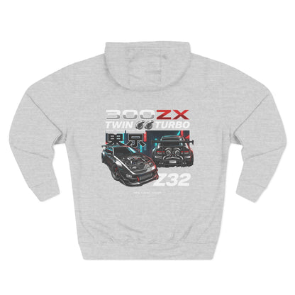 Datsun 300ZX Racing Hoodie — Retro JDM Car Graphic Fleece | MPM Tuning Design