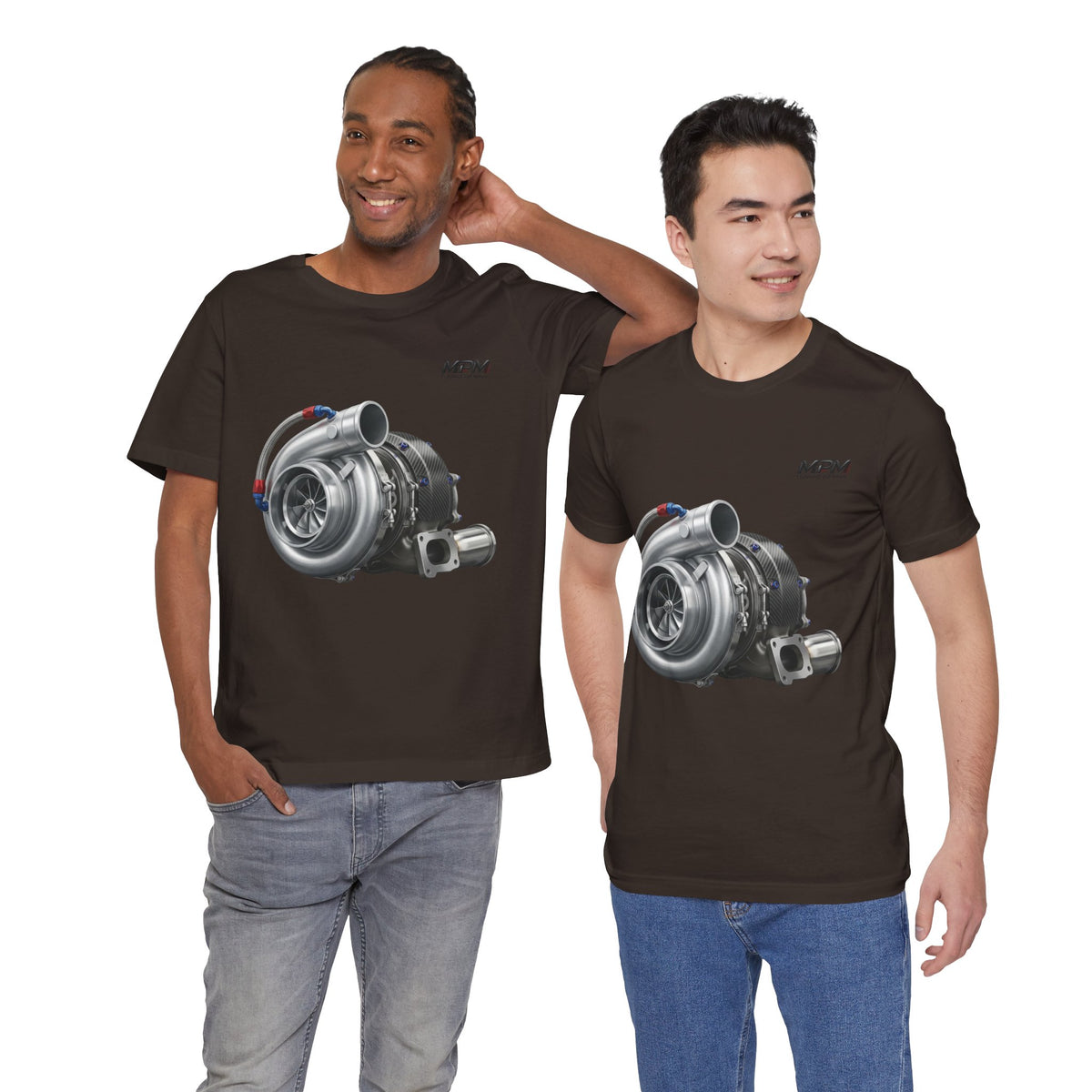 Turbocharger Graphic Tee — MPM Turbo Engine Shirt for Car Enthusiasts