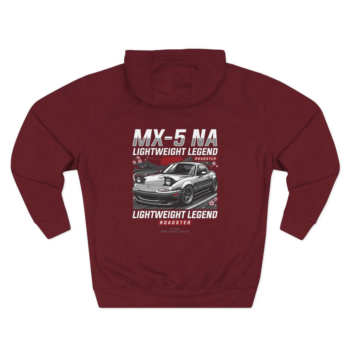 Mazda Miata Racing Hoodie — Retro Sports Car Graphic Fleece | MPM Tuning Design