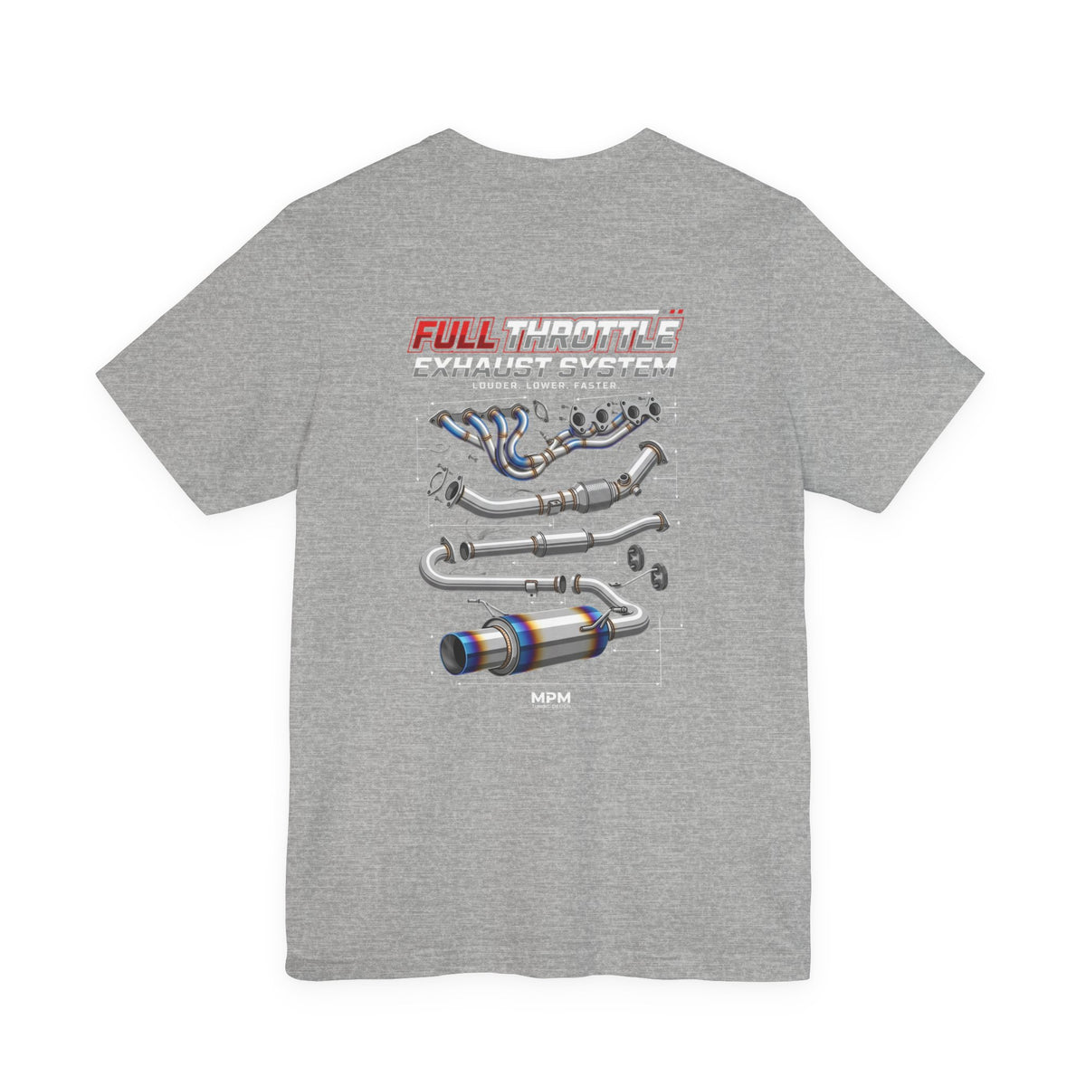 MPM Exhaust System Graphic T-Shirt – Full Throttle Edition