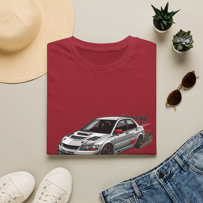 Rally Evo Car T-Shirt — Racing Mitsubishi Lancer Graphic Tee | MPM Tuning Design