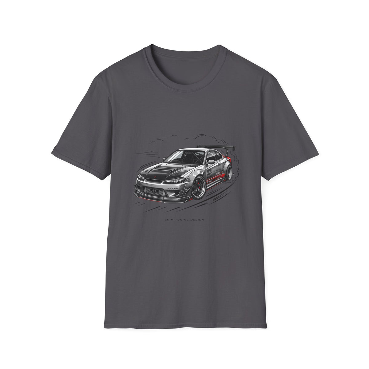 Car Drift T-Shirt — Black Sports Coupe Illustration Tee | MPM Tuning Design