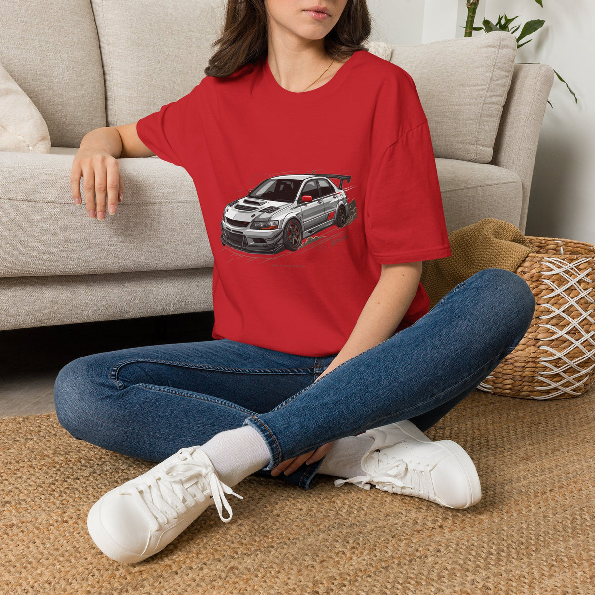 Rally Evo Car T-Shirt — Racing Mitsubishi Lancer Graphic Tee | MPM Tuning Design