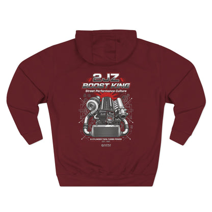 Engineered Torque Hoodie — 2JZ Boosted Racing Graphic Fleece | MPM Tuning Design