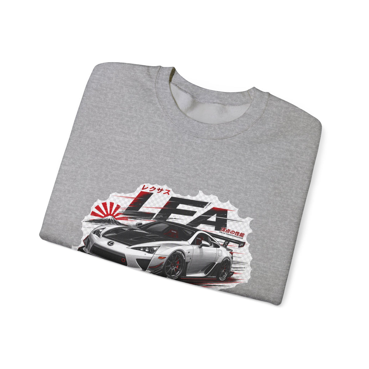 JDM Racing Car Crewneck Sweatshirt — LEA Sports Car Graphic | MPM Tuning Design