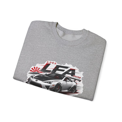 JDM Racing Car Crewneck Sweatshirt — LEA Sports Car Graphic | MPM Tuning Design