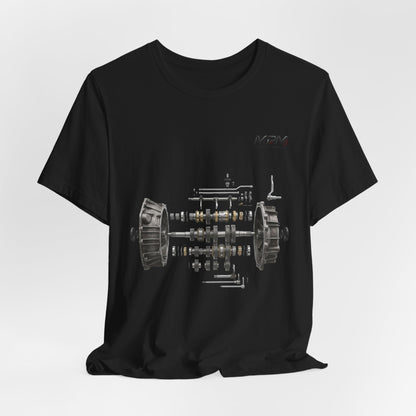 Engine Blueprint Graphic Tee — Mechanical Schematic T-Shirt | MPM Tuning Design