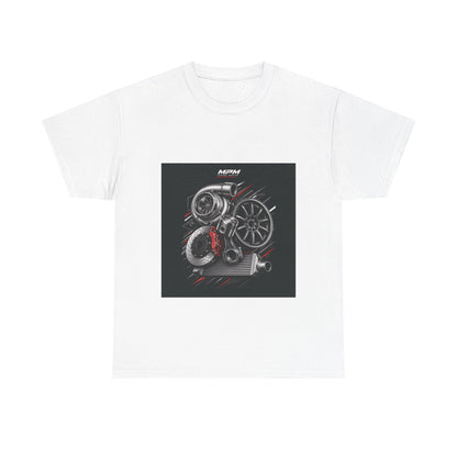 Turbo Engine Parts T-Shirt — Automotive Mechanics Racing Tee | MPM Tuning Design