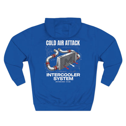 Cold Air Attack Hoodie — Intercooler Graphic JDM Fleece | MPM Tuning Design