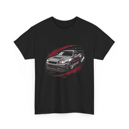 Car Graphic T-Shirt — Sporty Muscle Car JDM Illustration Heavy Cotton Tee | MPM Tuning Design