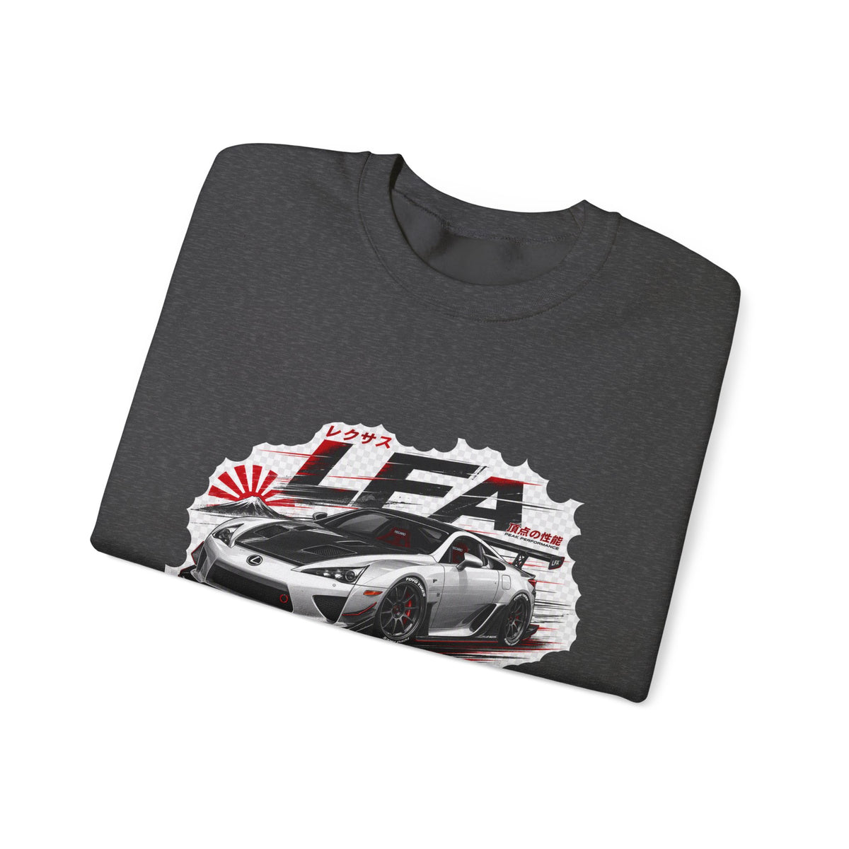 JDM Racing Car Crewneck Sweatshirt — LEA Sports Car Graphic | MPM Tuning Design