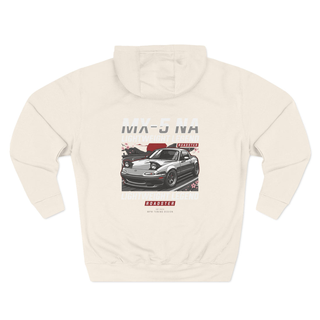 Mazda Miata Racing Hoodie — Retro Sports Car Graphic Fleece | MPM Tuning Design