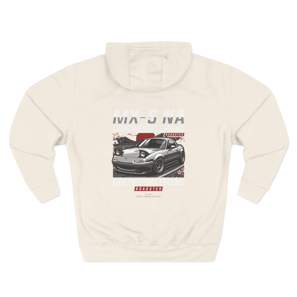 Mazda Miata Racing Hoodie — Retro Sports Car Graphic Fleece | MPM Tuning Design