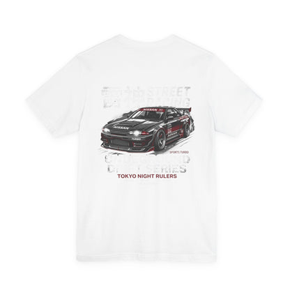 Tokyo Night Rulers Tee — Skyline Car Graphic Racing Tee | MPM Tuning Design