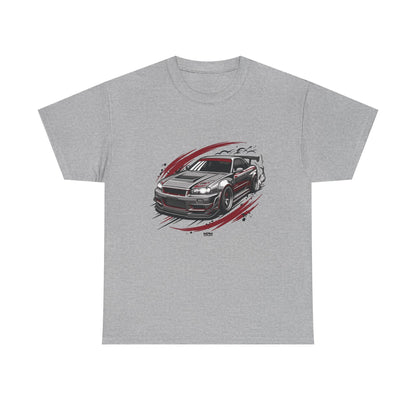 Car Graphic T-Shirt — Sporty Muscle Car JDM Illustration Heavy Cotton Tee | MPM Tuning Design
