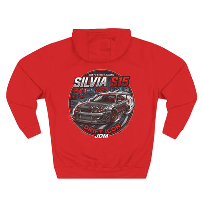 Nissan Silvia S15 Drift Icon Hoodie — JDM Racing Car Graphic Fleece | MPM Tuning Design