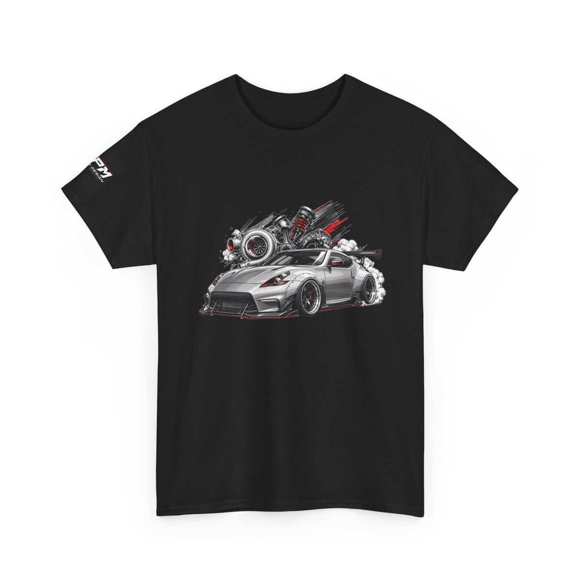 Sports Coupe Racing Car Graphic Tee — Speed Engine Design | MPM Tuning Design