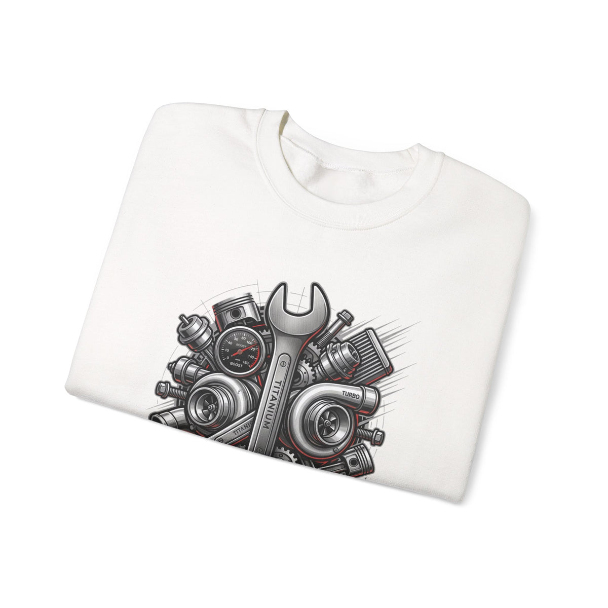 MPM Wrench &amp; Engine Parts Mechanic Crewneck