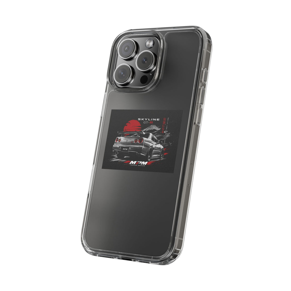 Clear Phone Case — Nissan Skyline GT-R Racing Car Graphic | MPM Tuning Design