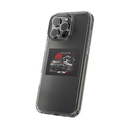 Clear Phone Case — Nissan Skyline GT-R Racing Car Graphic | MPM Tuning Design