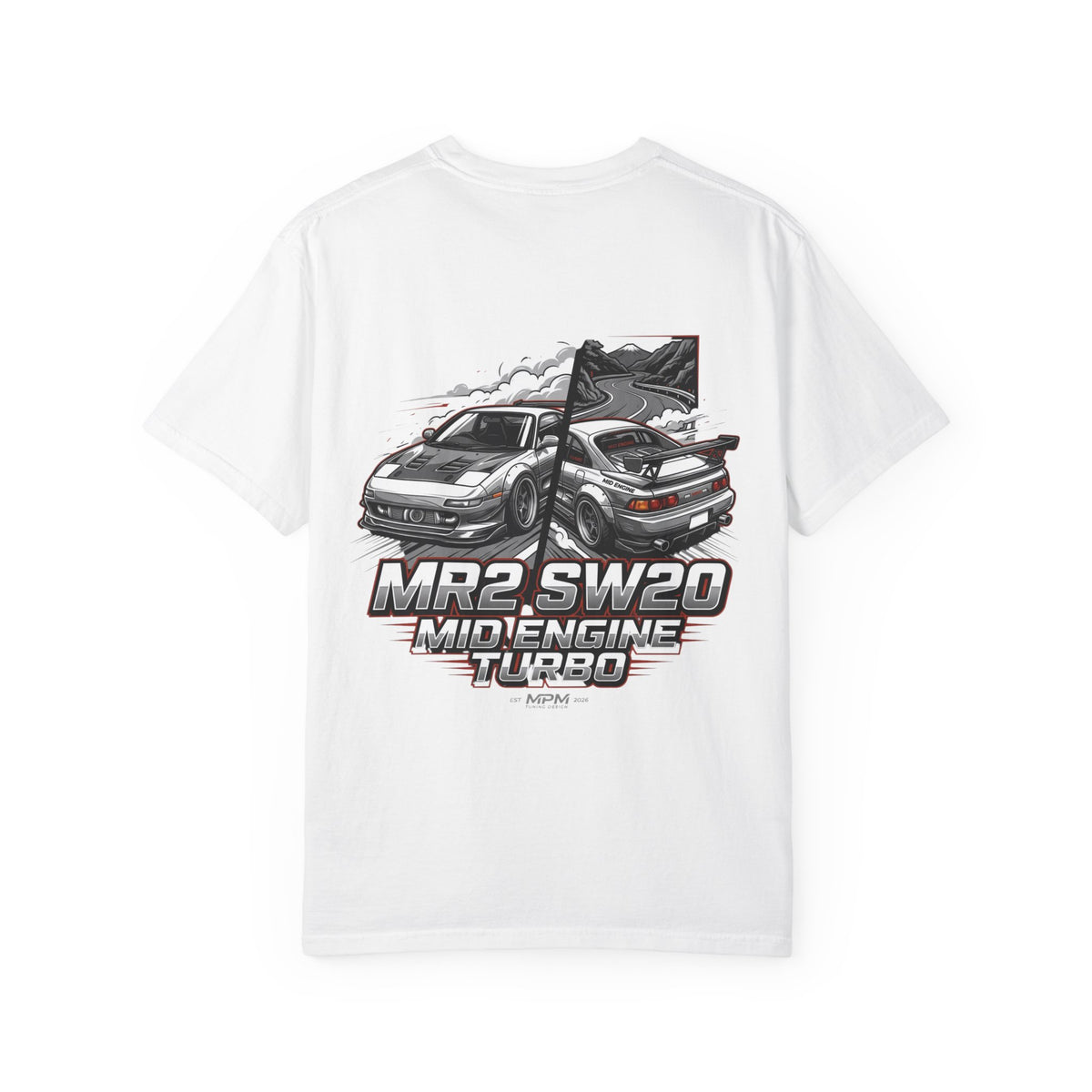 Toyota MR2 SW20 Mid-Engine Turbo T-Shirt — JDM Racing Graphic Tee | MPM Tuning Design