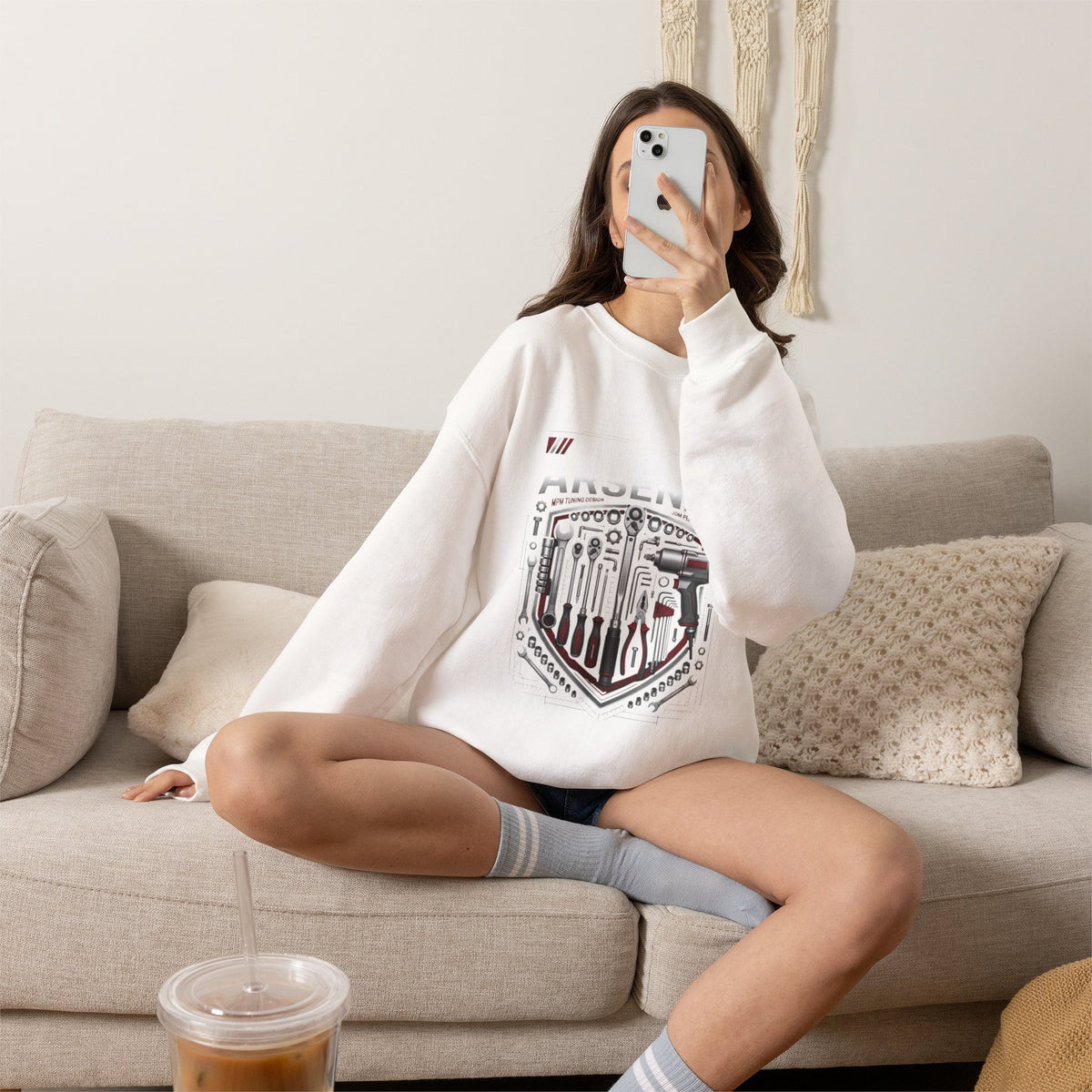 Mechanic Tools Shield Crewneck Sweatshirt | MPM Tuning Design