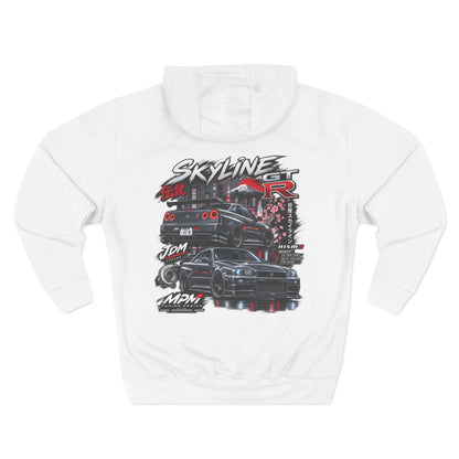 Nissan Skyline GT-R Racing Hoodie — JDM Tribute Fleece Pullover | MPM Tuning Design