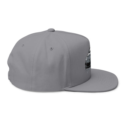 Racing Car Embroidered Flat Bill Cap — JDM Drift Snapback | MPM Tuning Design