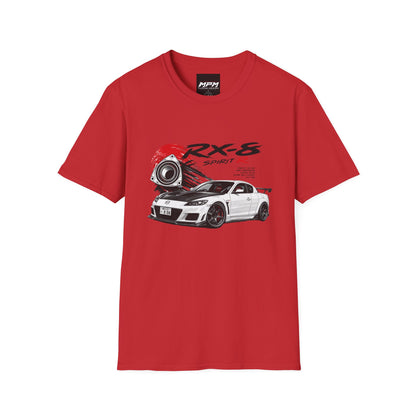 Mazda RX-8 Spirit R T-Shirt — Rotary Sports Car Graphic Tee | MPM Tuning Design