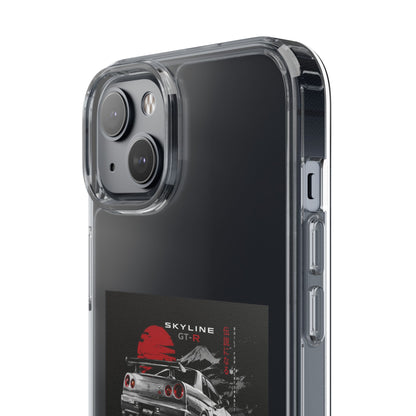 Clear Phone Case — Nissan Skyline GT-R Racing Car Graphic | MPM Tuning Design