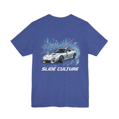 Silver Sports Car Skyline Graphic T-Shirt – MPM Tuning Design