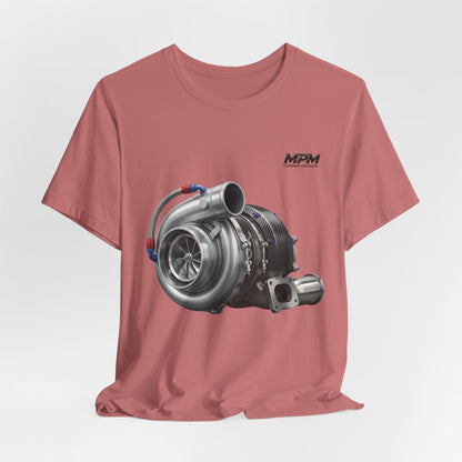 Turbocharger Graphic Tee — MPM Turbo Engine Shirt for Car Enthusiasts