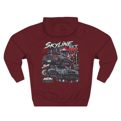 Nissan Skyline GT-R Racing Hoodie — JDM Tribute Fleece Pullover | MPM Tuning Design