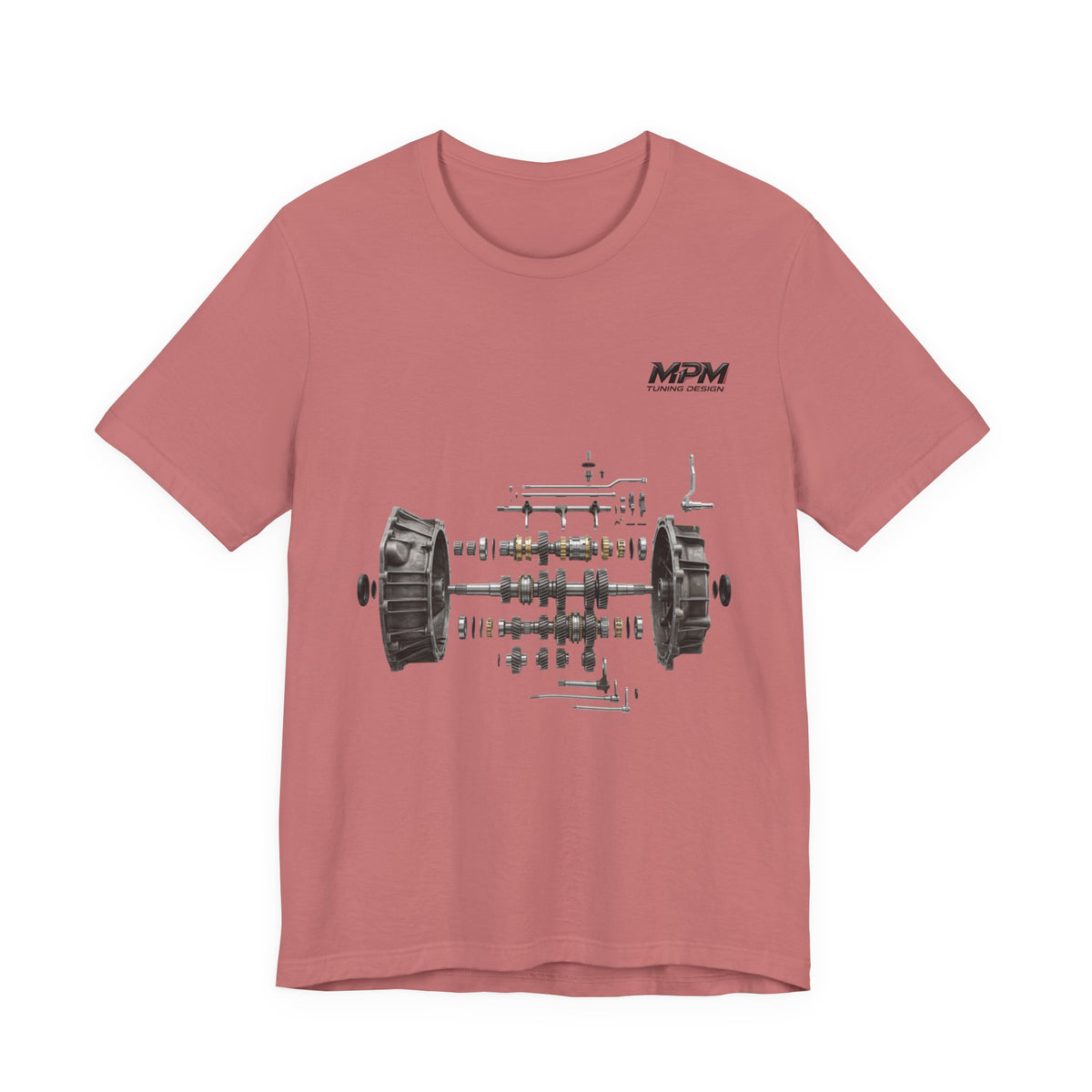 Engine Blueprint Graphic Tee — Mechanical Schematic T-Shirt | MPM Tuning Design