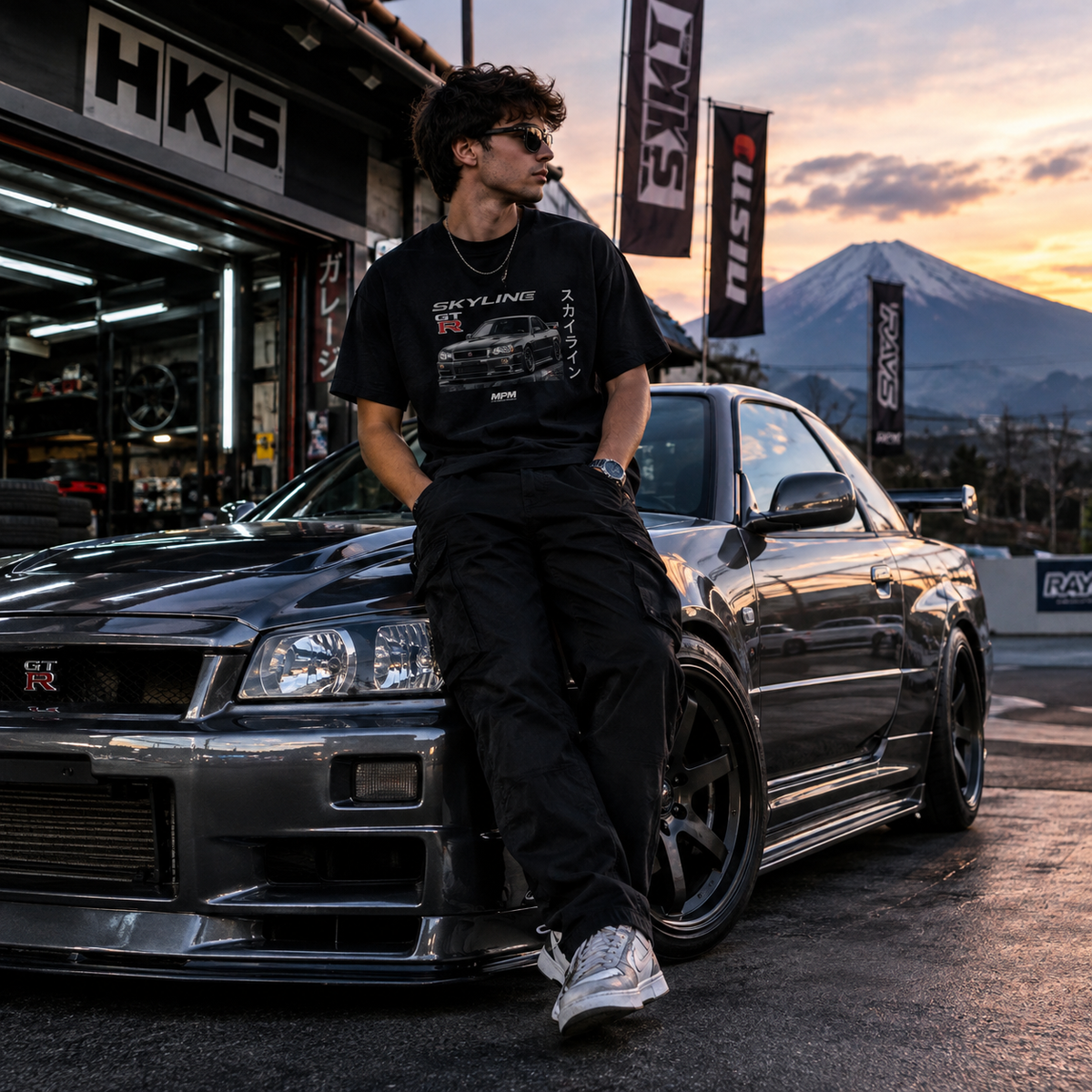Skyline GT-R Tee — JDM Nissan Car Graphic T-Shirt