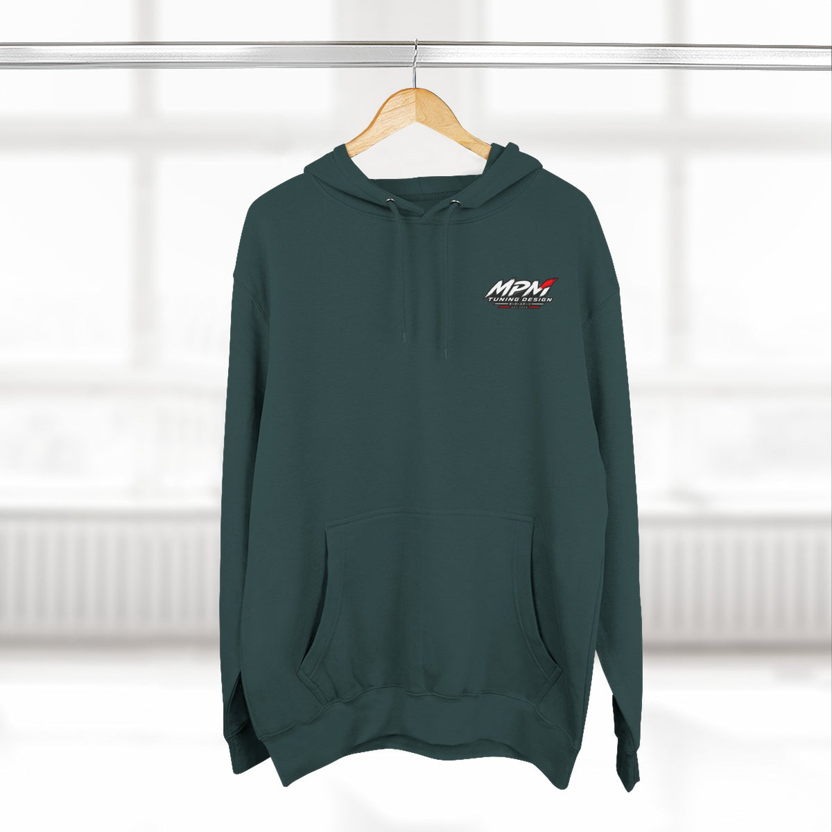 Engine Artwork Hoodie — V8 Motor Graphic Fleece Pullover | MPM Tuning Design