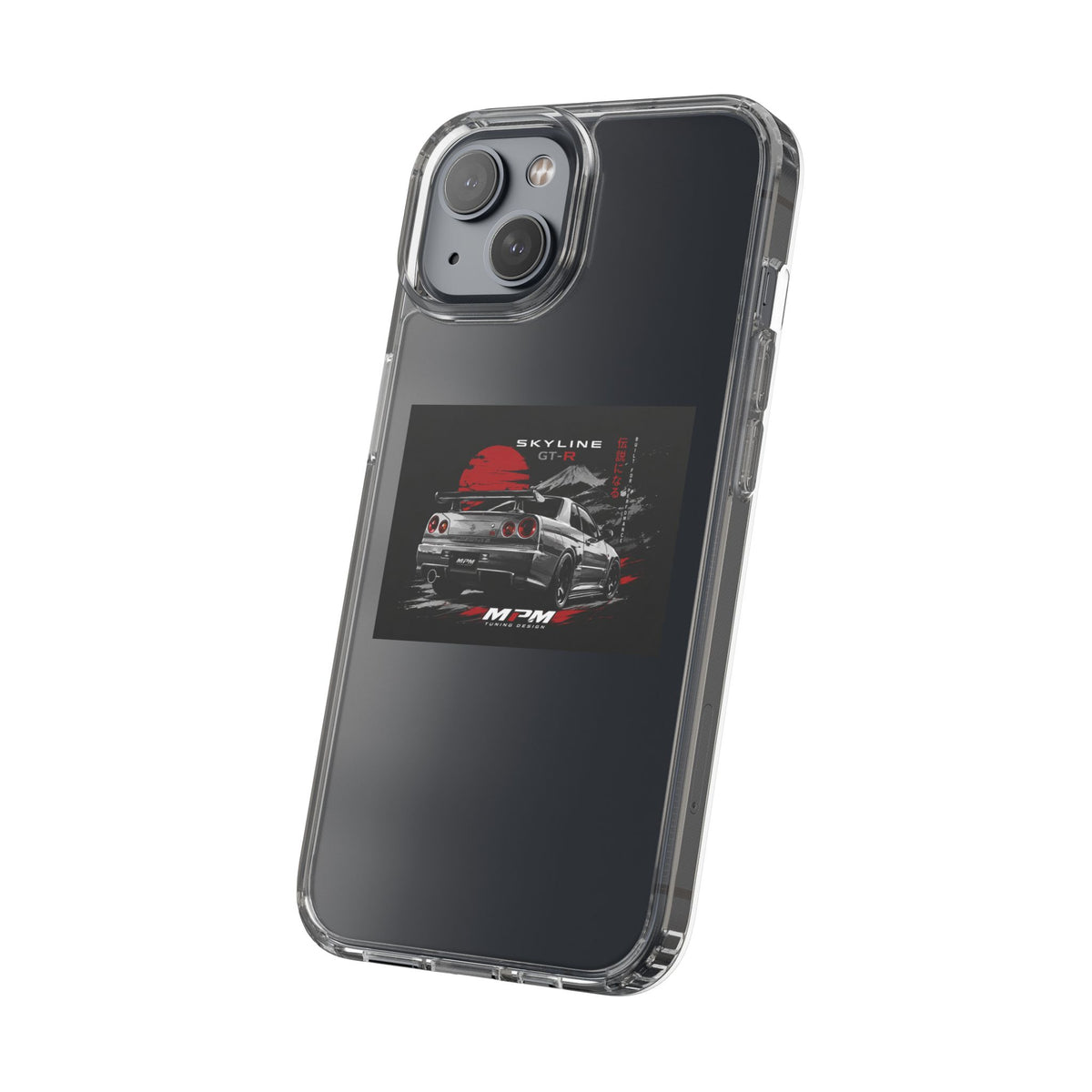 Clear Phone Case — Nissan Skyline GT-R Racing Car Graphic | MPM Tuning Design