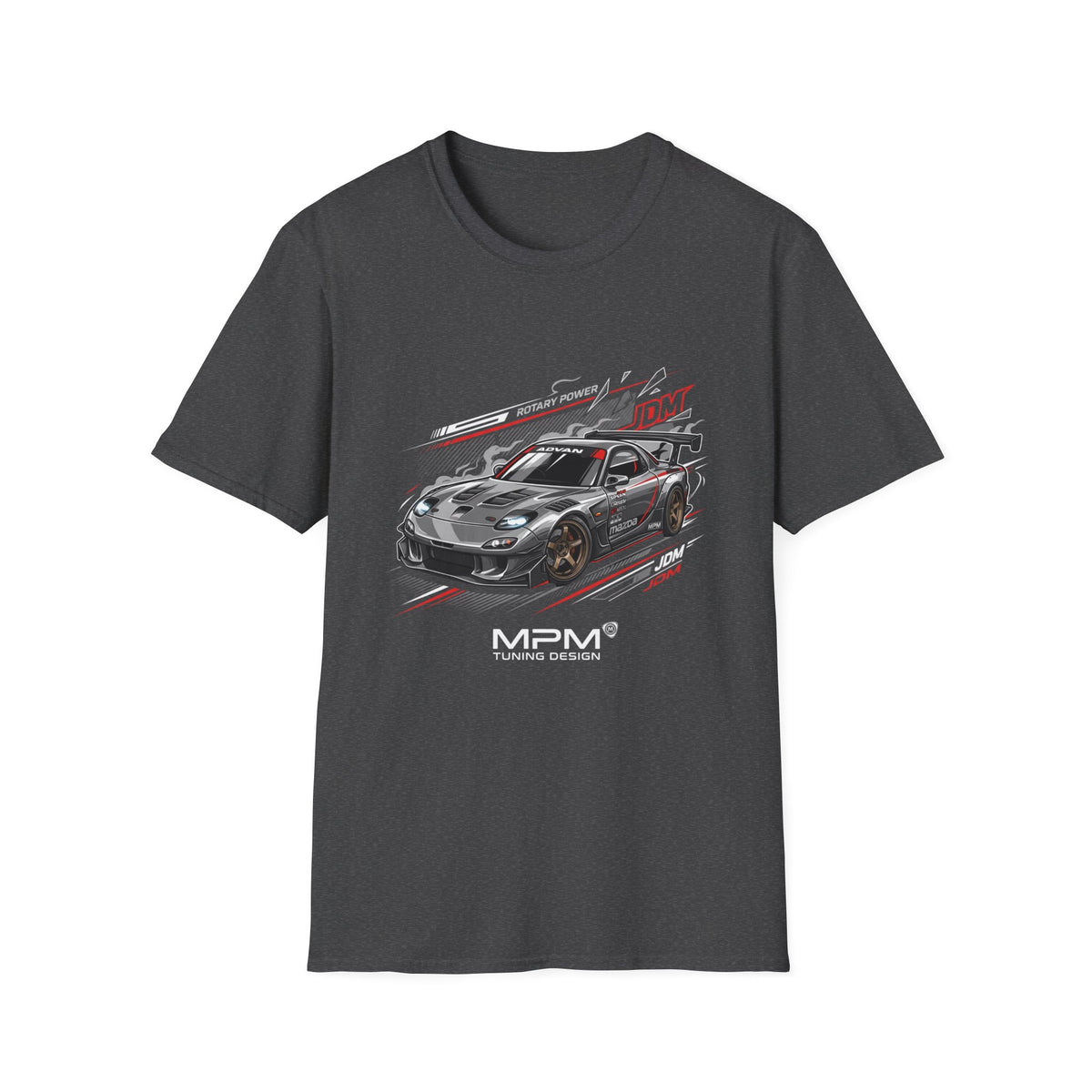 JDM Racing Car T-Shirt — Turbo Sports Coupe Graphic Tee | MPM Tuning Design