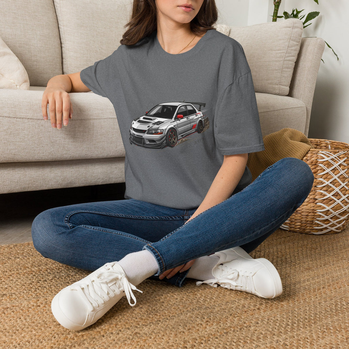 Rally Evo Car T-Shirt — Racing Mitsubishi Lancer Graphic Tee | MPM Tuning Design
