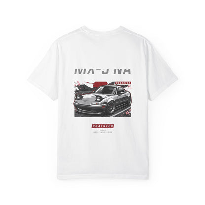 Mazda Miata MX-5 Retro Racing Graphic T-Shirt — Car Enthusiast Tee | MPM Tuning Design