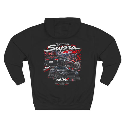 Toyota Supra MK4 Racing Hoodie — JDM Car Graphic Fleece Pullover | MPM Tuning Design