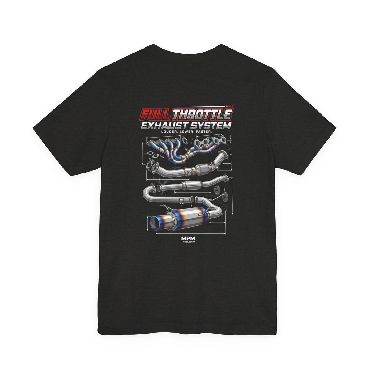 MPM Exhaust System Graphic T-Shirt – Full Throttle Edition