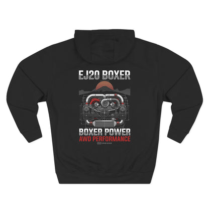 Rugged AWD Performance Hoodie — Off-Road Engine Graphic Fleece | MPM Tuning Design