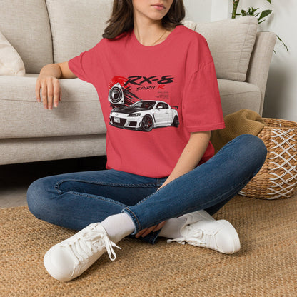 Mazda RX-8 Spirit R T-Shirt — Rotary Sports Car Graphic Tee | MPM Tuning Design
