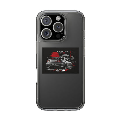 Clear Phone Case — Nissan Skyline GT-R Racing Car Graphic | MPM Tuning Design