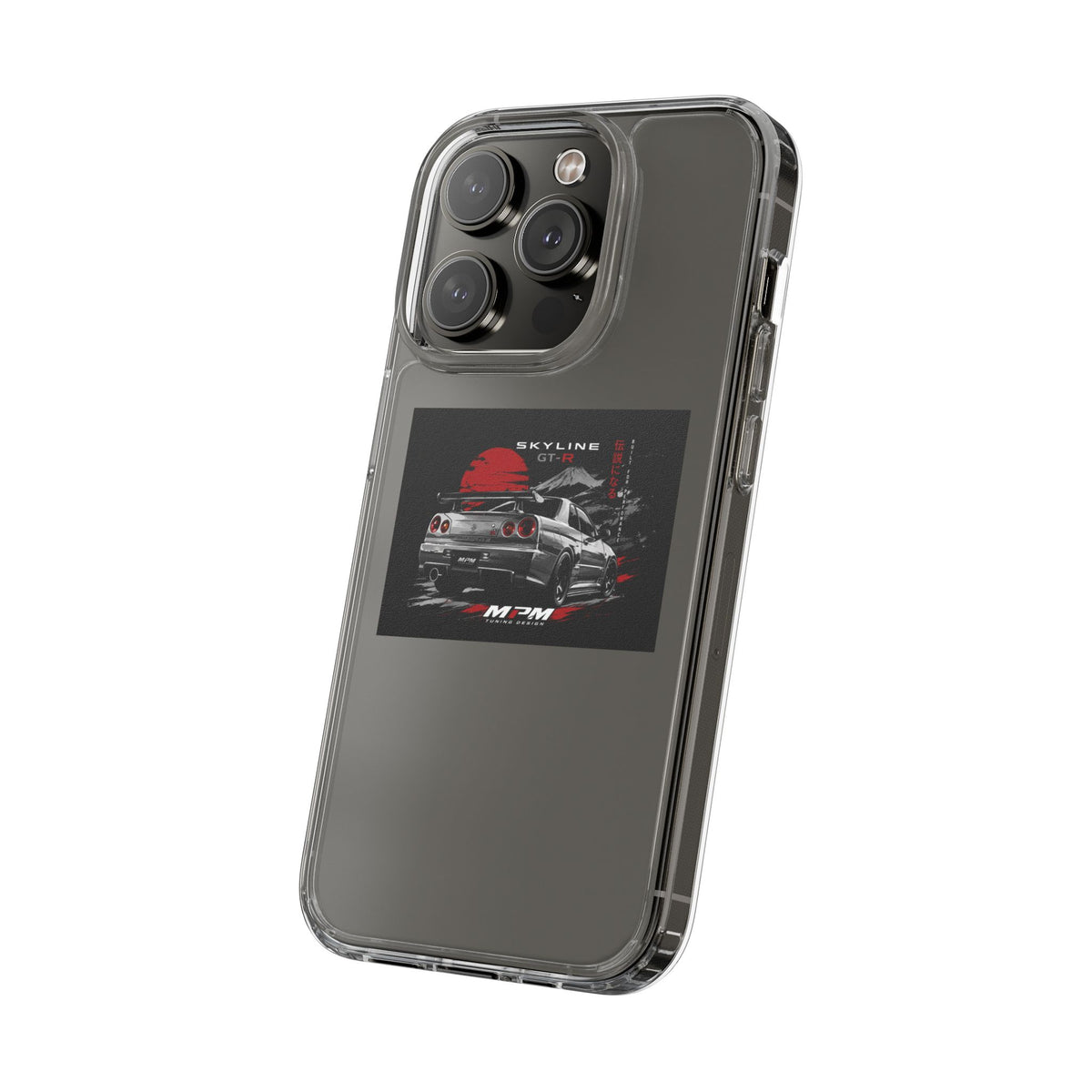 Clear Phone Case — Nissan Skyline GT-R Racing Car Graphic | MPM Tuning Design